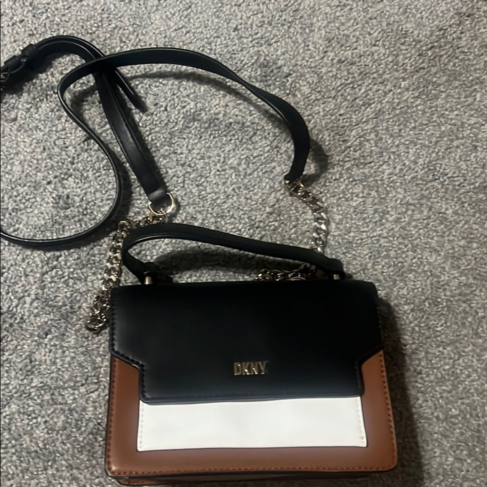 New DKNY small leather bag